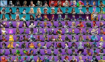Conta de Fortnite COM 63 skins de loja [ 184 skin + 188 picareta + 336 emote ]