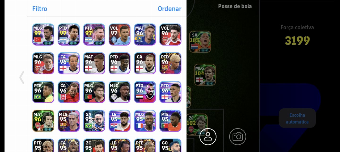 Conta de efootball com COM CR7 NUER 107 2 BLITZZ