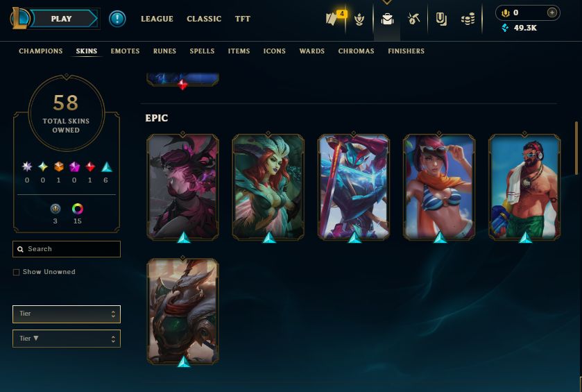 Conta lol mestre, muitas skins, full acesso