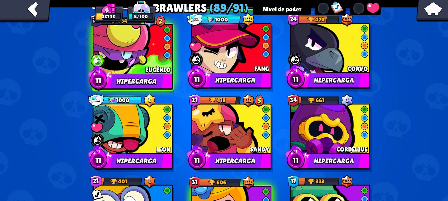 Conta de Brawl stars super gemada