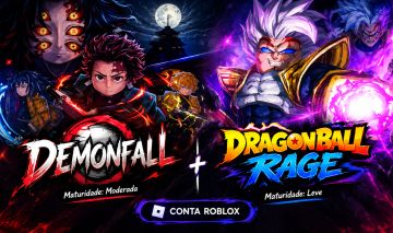 CONTA ROBLOX DEMON FALL + DRAGON BALL RAGE