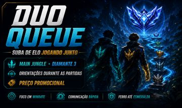 DUO QUEUE LOL | MAIN JUNGLE DIAMANTE 2 | SUBA DE ELO JOGANDO JUNTO
