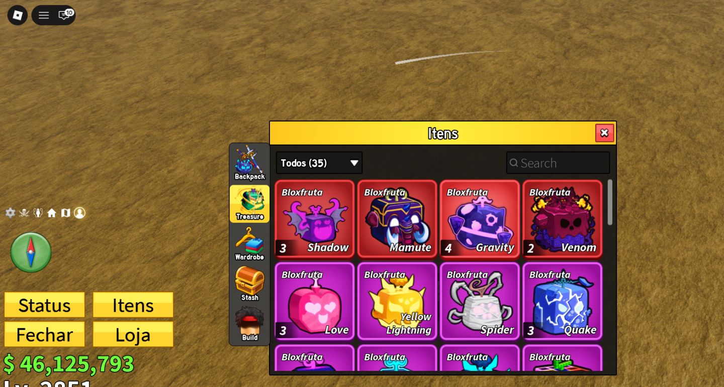 Conta blox fruite com várias frutas permanente pronta para pvp