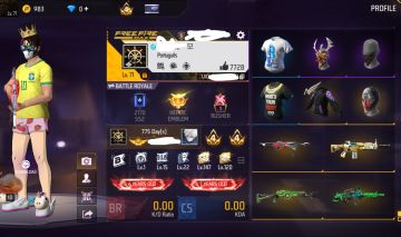 Conta free fire com a maioria dos bonecos, 40k de Dimas gastos, lvl 71