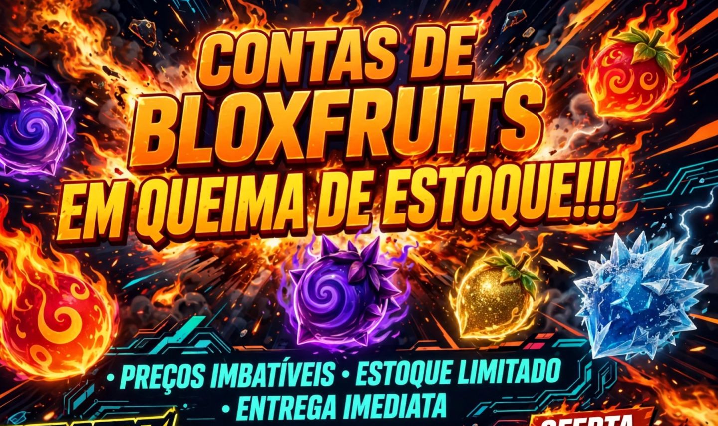 CONTAS DE BLOXFRUITS EM QUEIMA DE ESTOQUE!!!