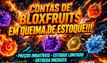 CONTAS DE BLOXFRUITS EM QUEIMA DE ESTOQUE!!!