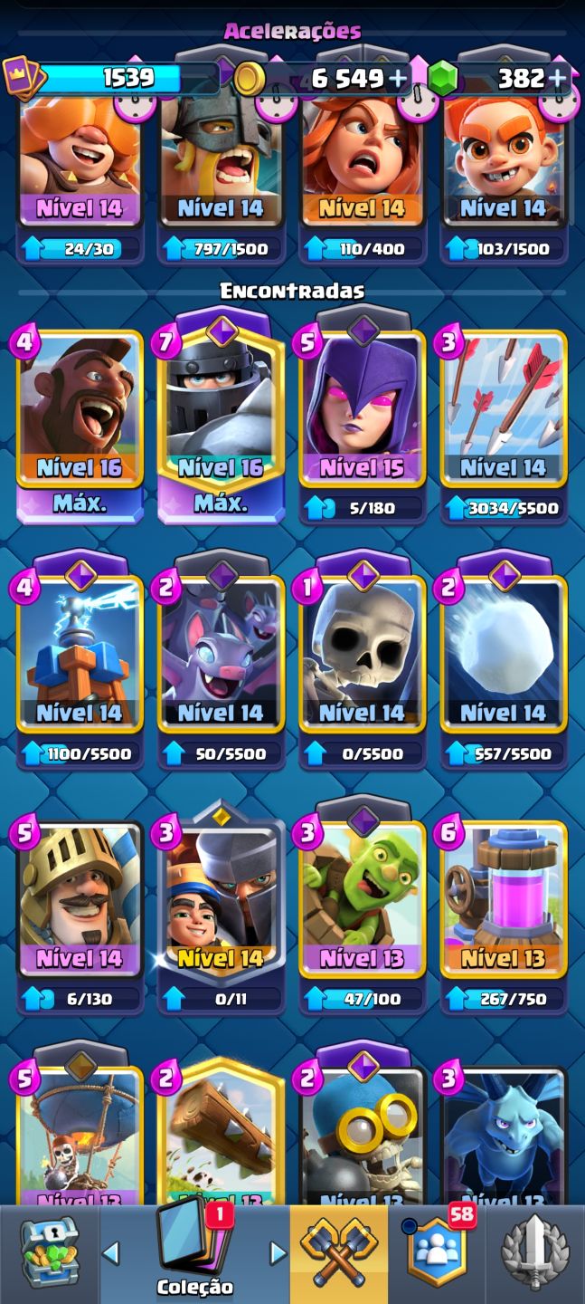 Conta Clash Royale 10k troféu