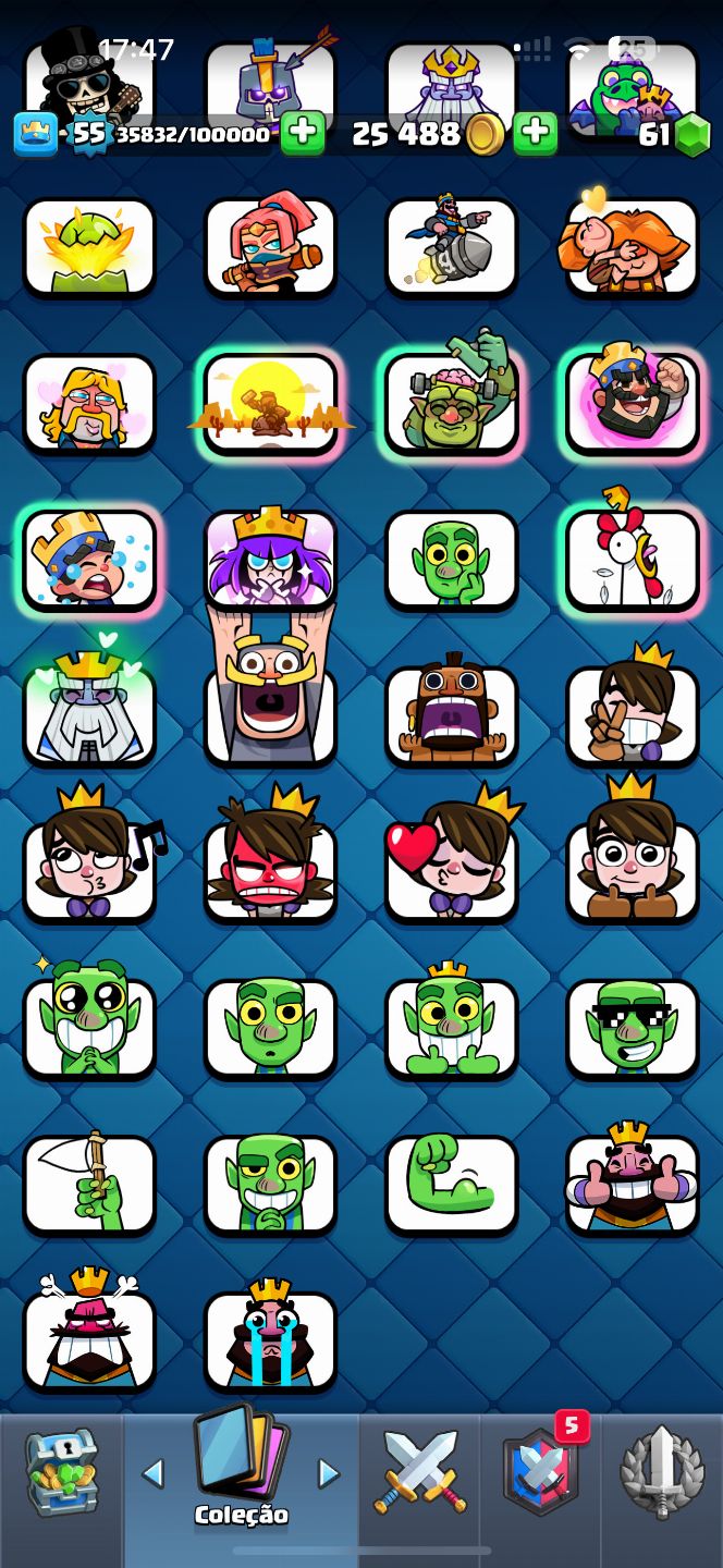 CONTA CLASH ROYALE 10K TROFÉUS - RARA 6 ANOS