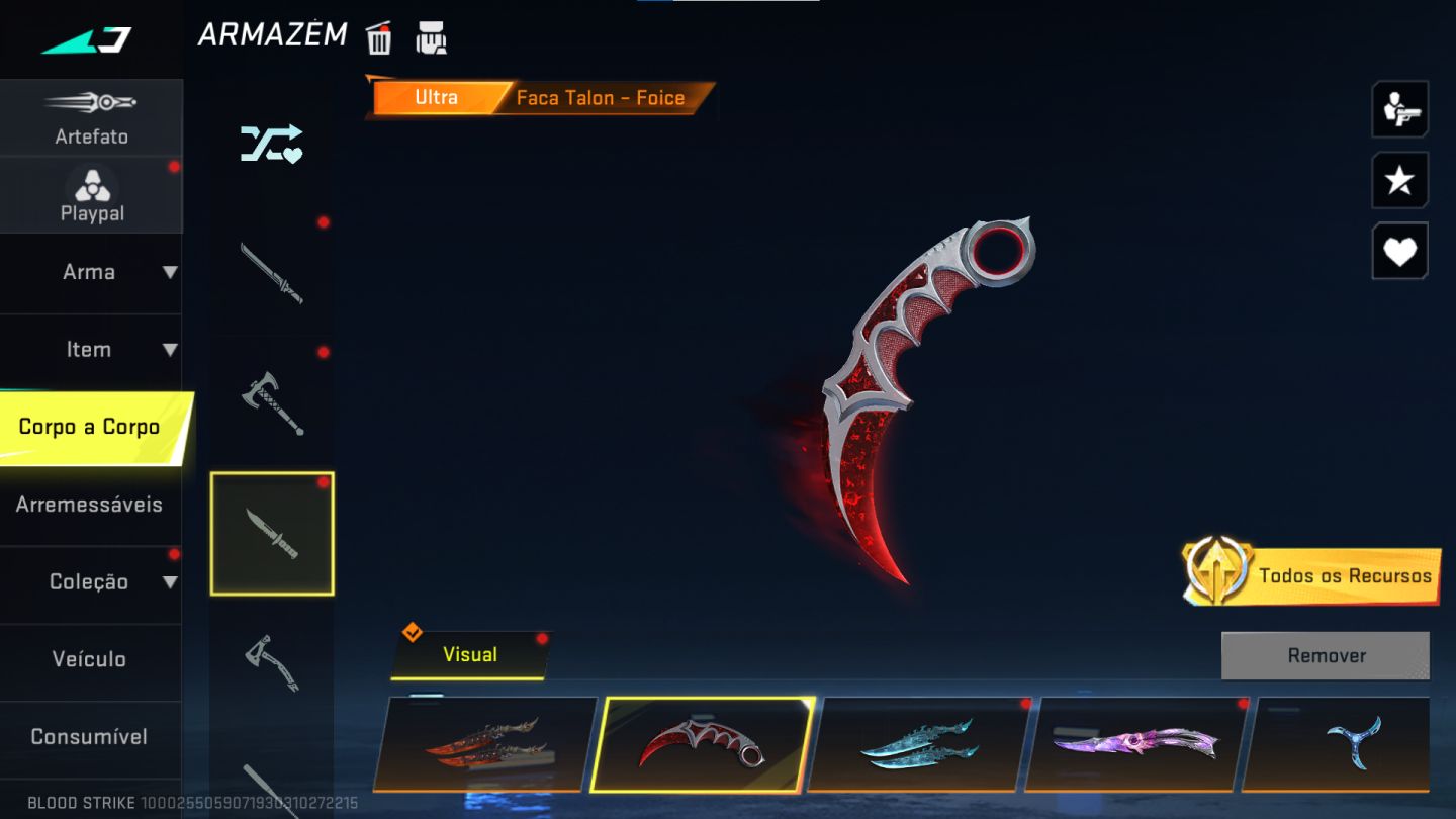 CONTA BLOOD STRIKE COM EVO, SKINS DESEJADAS E ETC
