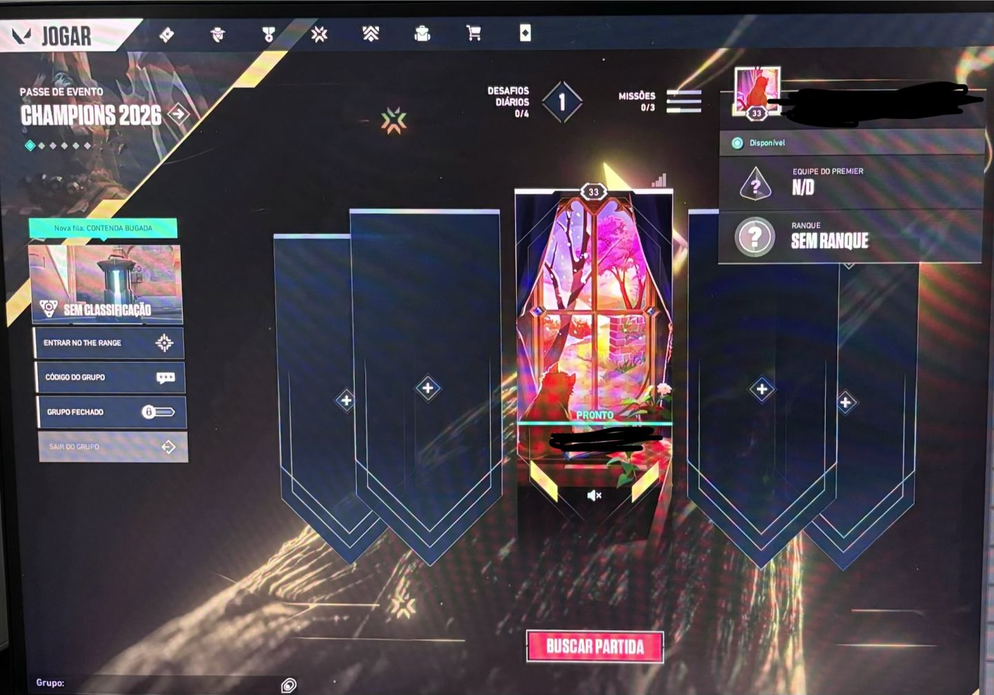 VALORANT LVL 33 | SEM ELO | BUTTERFLY SINGULARIDADE + EX.O + KURONAMI | ORIGINAL