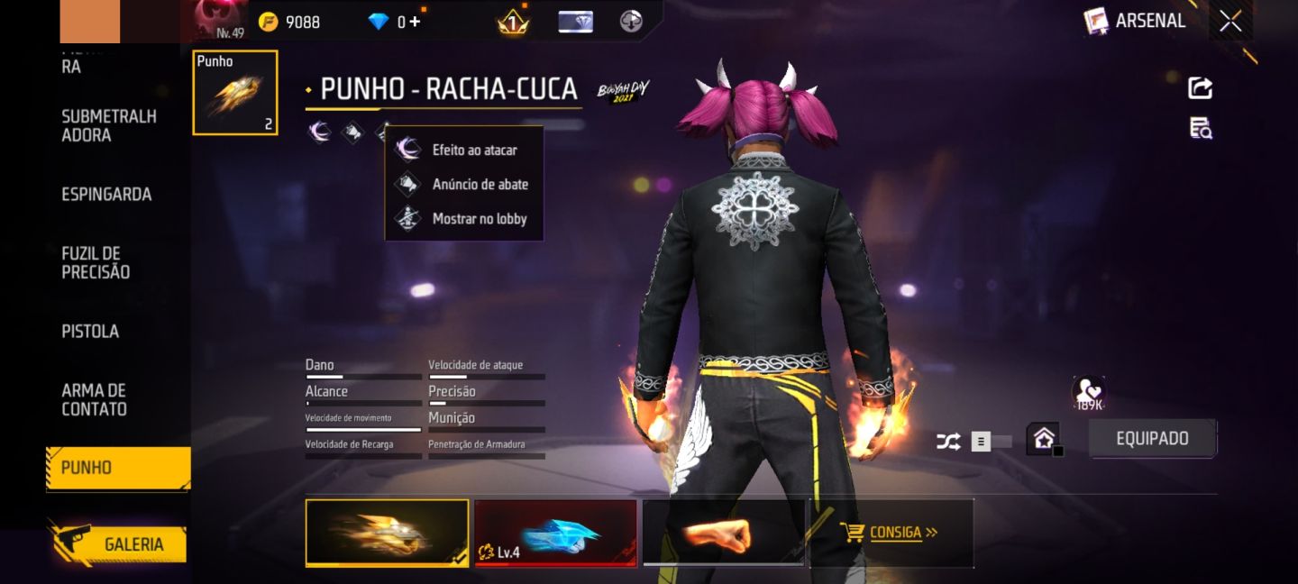 Conta free fire Insana