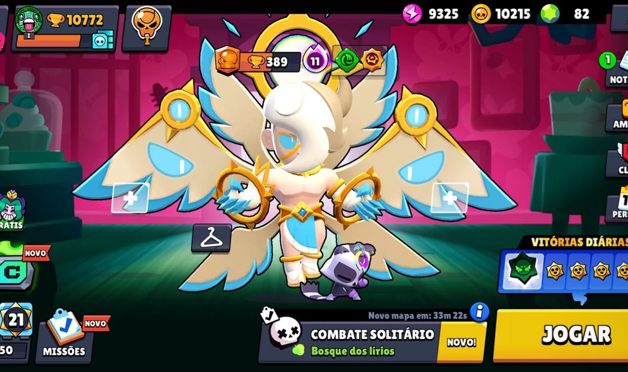 CONTA DE BRAWL STARS COM EDGAR PORTADOR DA LUZ