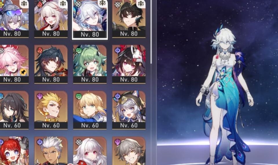 Conta de hsr! Lvl 70