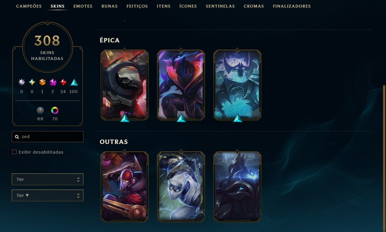 CONTA ESMERALDA SOLO/DUO & FLEX | 308 SKINS | TODOS CAMPEÕES | JÁ FOI DIAMOND