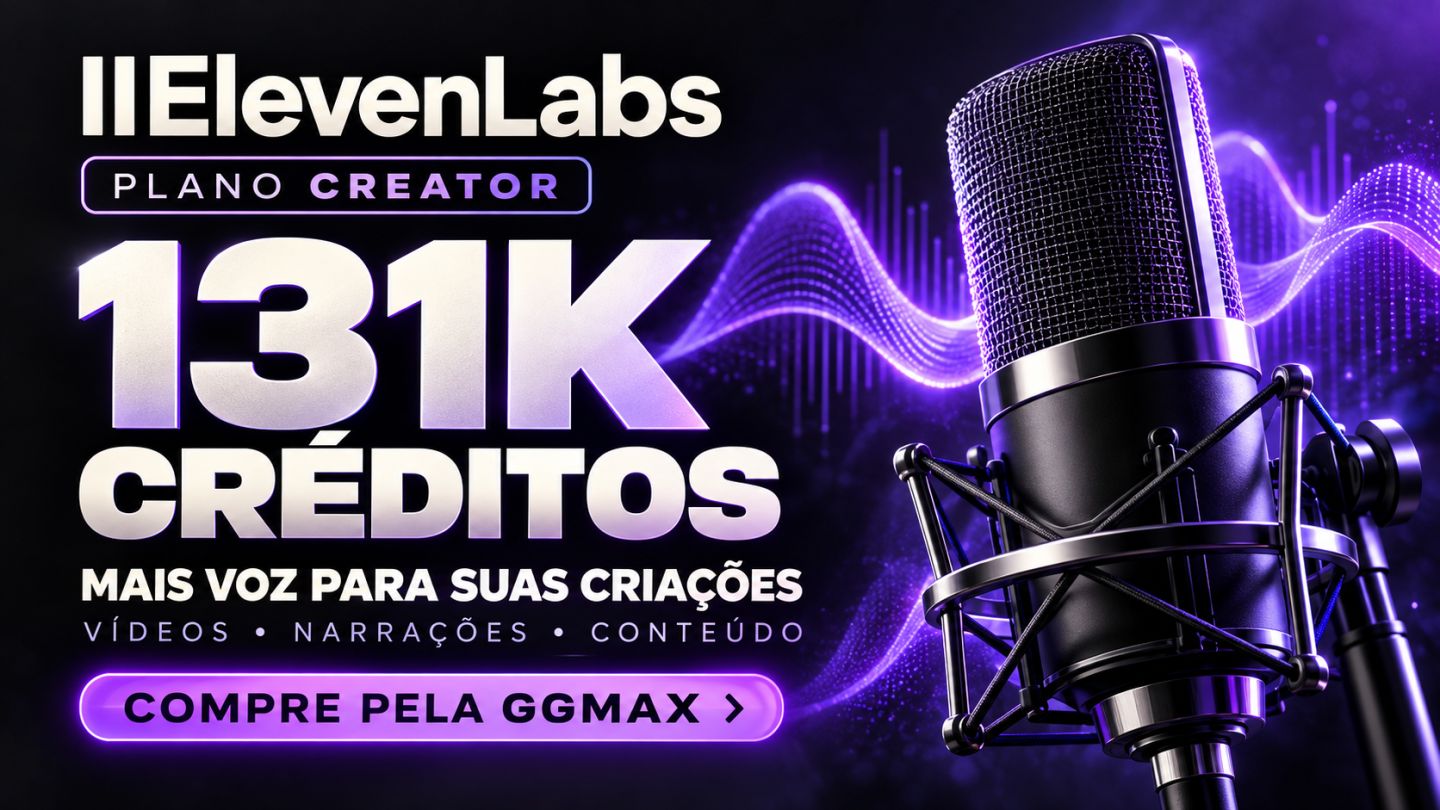 ElevenLabs Privado | Starter 40K ou Creator 131K Créditos Entrega Rápida