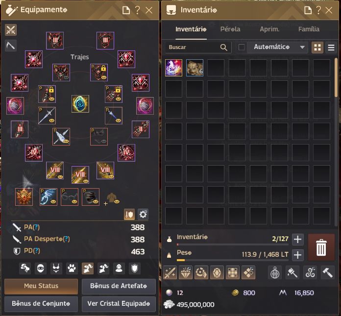 CONTA END GAME BLACK DESERT SA 851 GS