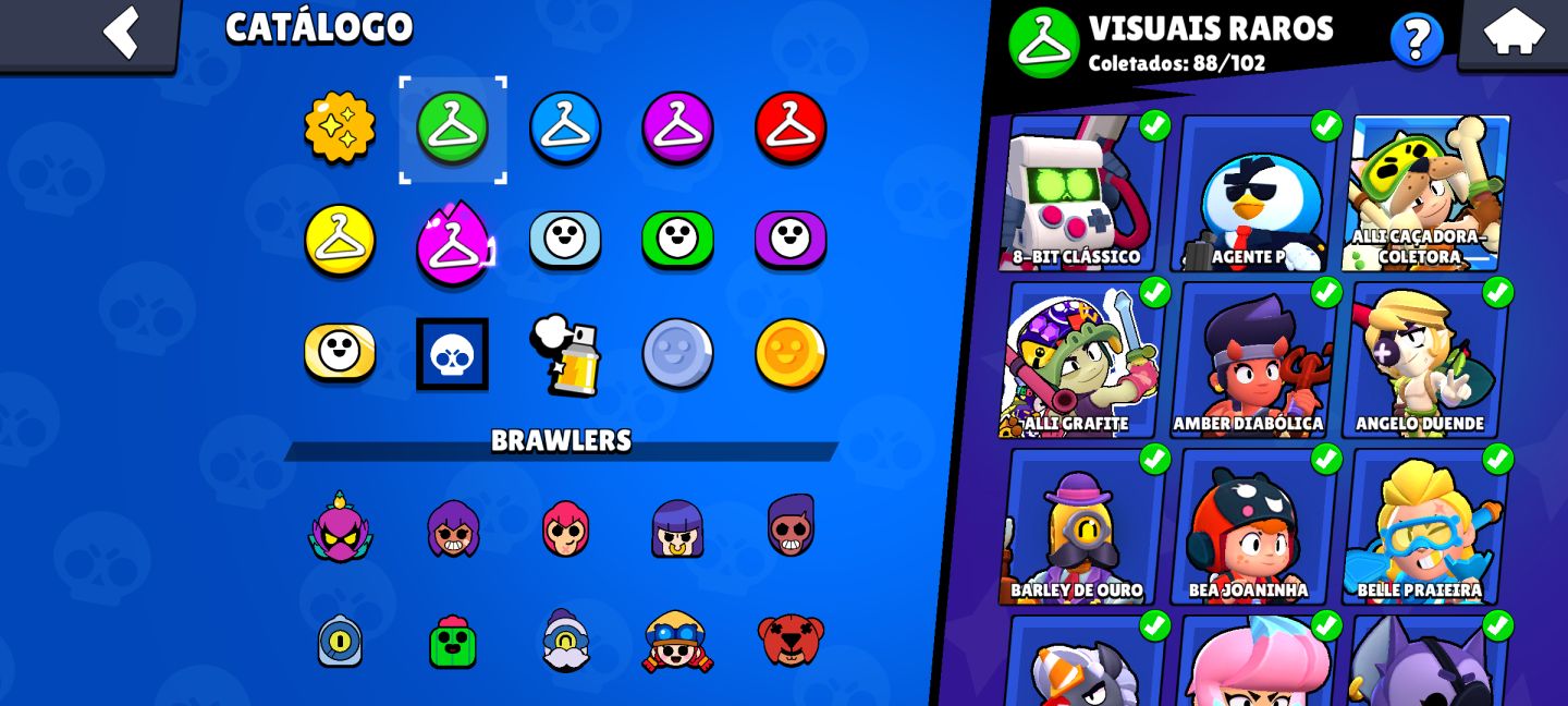 Conta brawl stars super rara, Full Gold,skins e Brawlers upados