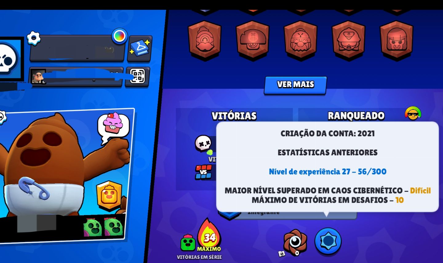 CONTA BRAWL STARS | 2K TROFÉUS|