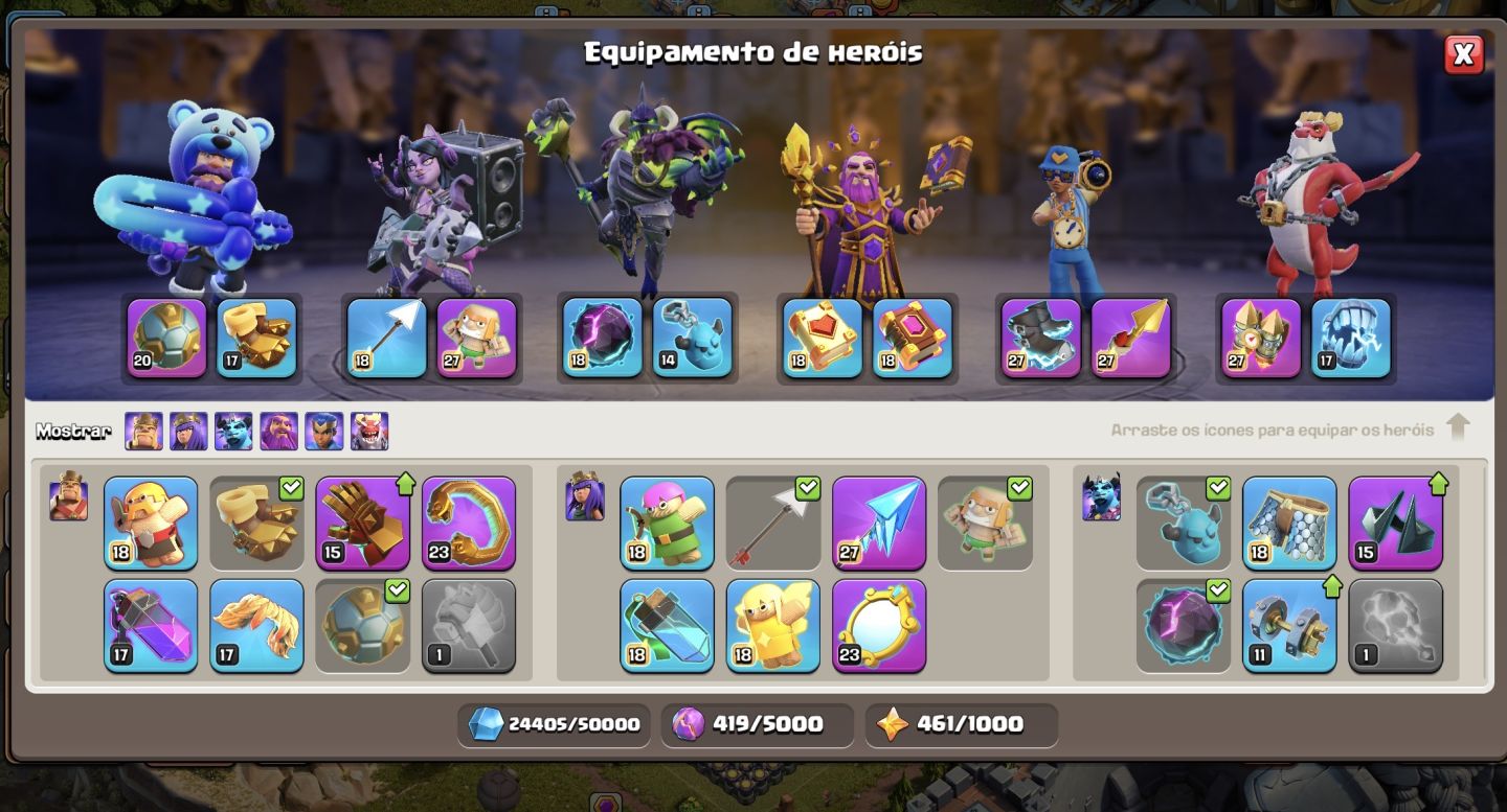 Conta Clash of Clans CV18 quase FULL