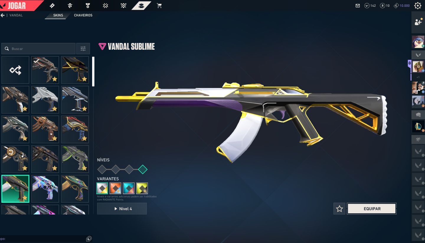 Conta valorant (LOTADA DE SKIN)!!!