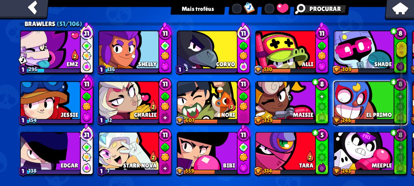 Conta de Brawl Stars | 13.000+ troféus | 40+ brawlers