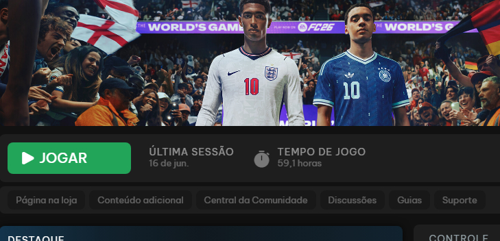 Jogo fc 26 full on-line (possui dados de recuperação)