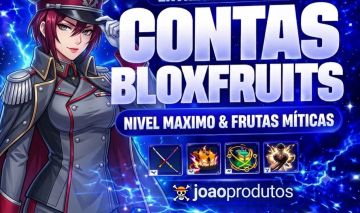 Contas de Blox Fruits!!! Com frutas!/ Melhor Preço da Ggmax!