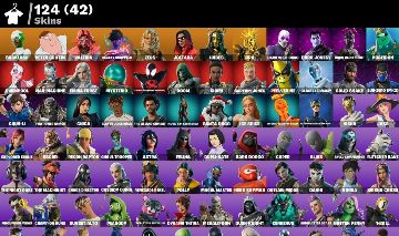 Conta Fortnite Full Acesso 124 Skins 107 Emotes 91 Gliders 160 Picaretas