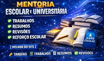 [ MELHOR DO SITE ] FAÇO SEUS TRABALHOS/TAREFAS/PROJETOS ESCOLARES
