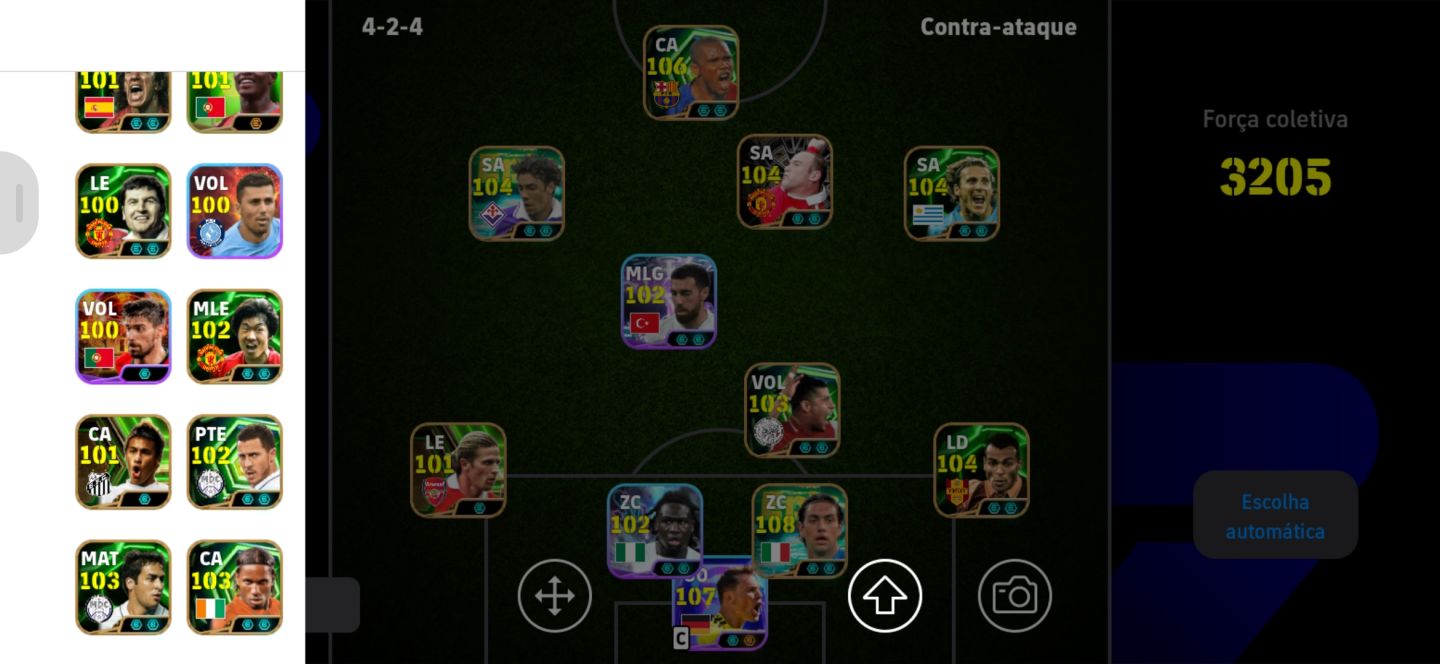 Conta efootball mobile com varios jogadores lendário,show time somente konami id