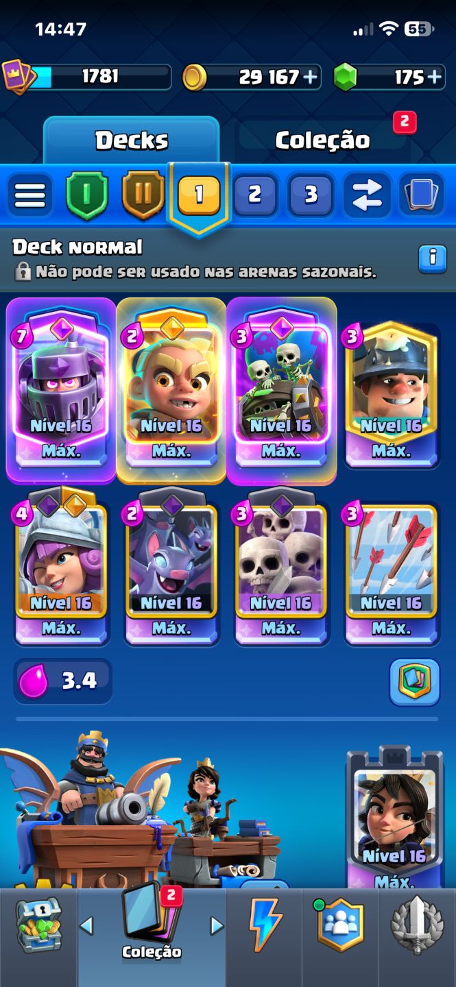 Conta de Clash off Clans e Clash royale