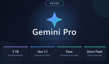 Gemini Pro - Ativação no Seu Próprio E-mail - Plano Completo - 5TB + Veo 3.1