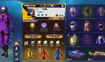 CONTA FREE FIRE GEMADA PRIME 8 TOP CRIMINAL UMP ATT !!!