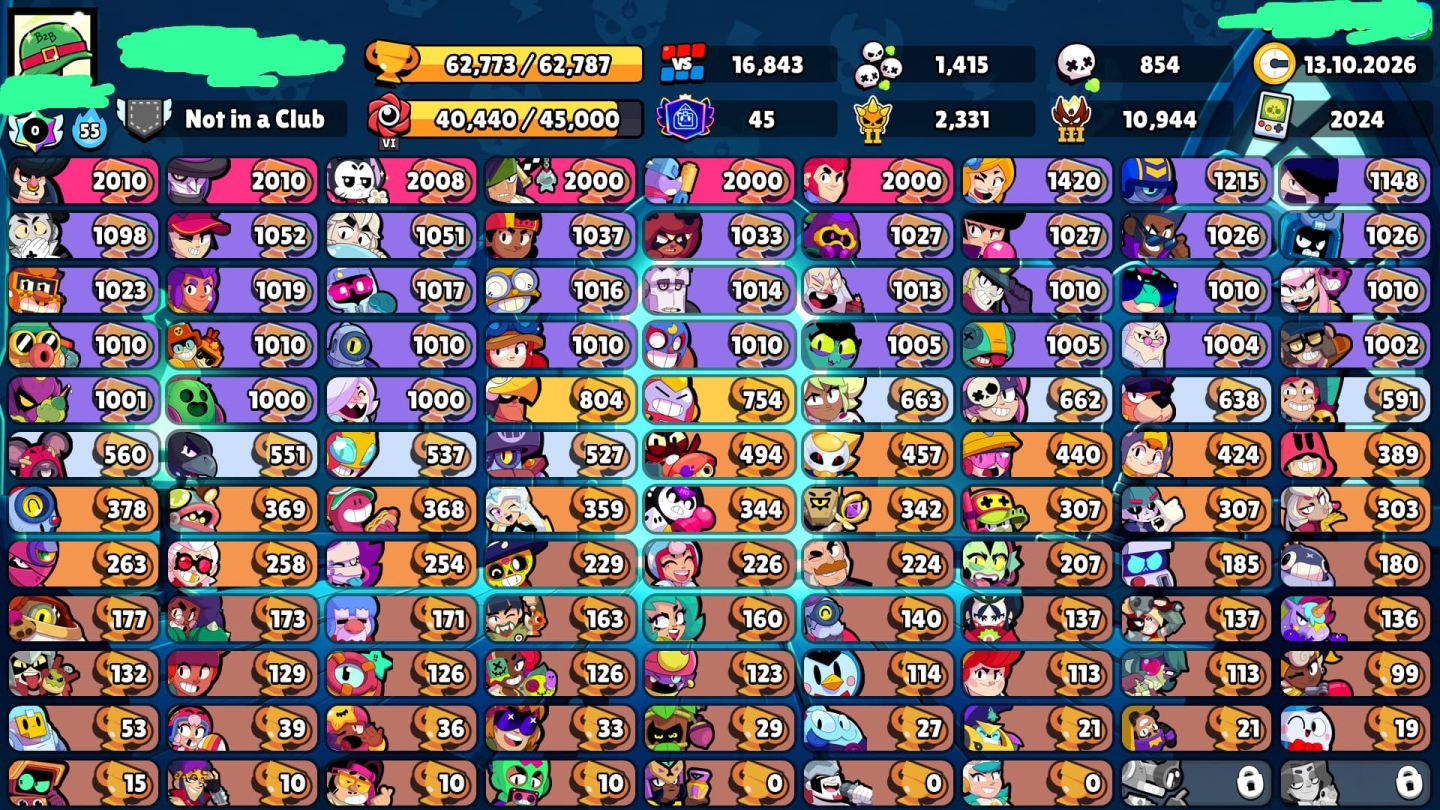 Melhor Conta de Brawl stras barata Com quase Pro (Mestre 3) e quase Full!