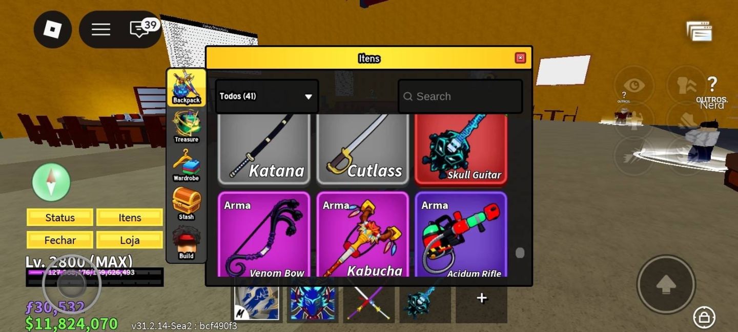 Conta roblox blox fruit