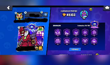 CONTA DE BRAWL STARS COM 45 MIL TROFÉUS
