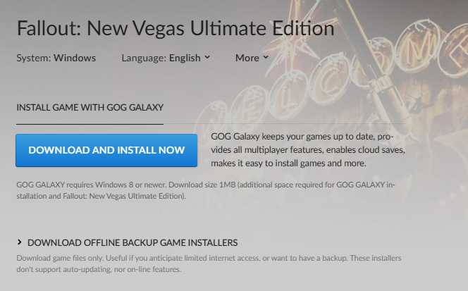 Fallout: New Vegas Ultimate Edition | GOG.com