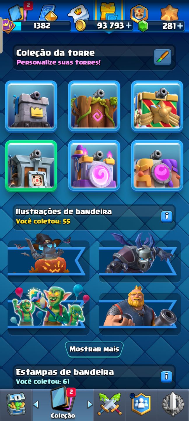 Conta de clash upada