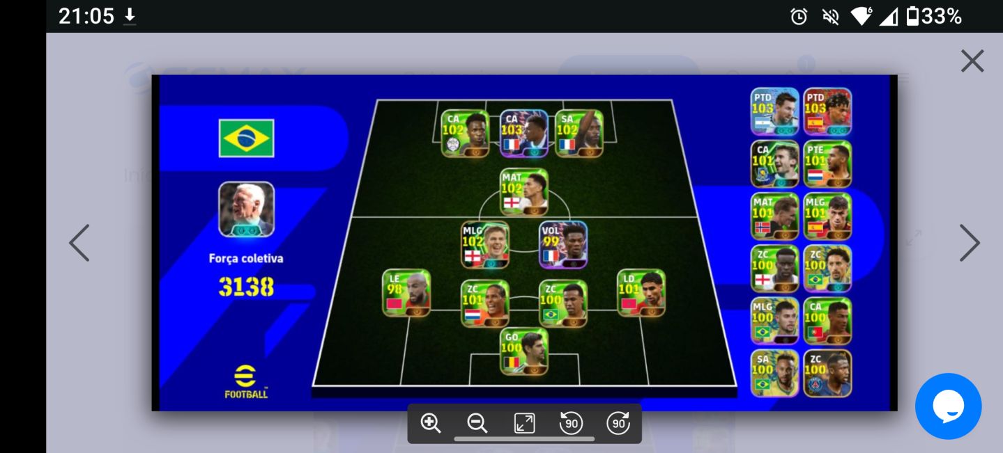 Conta efotball copa