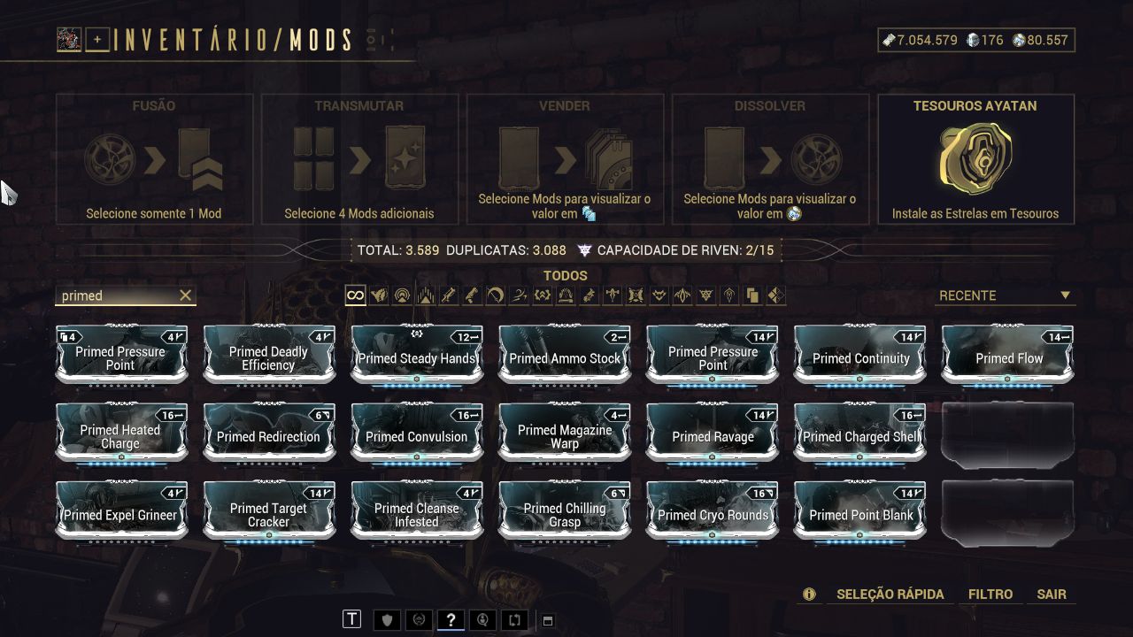 CONTA WARFRAME mr 17