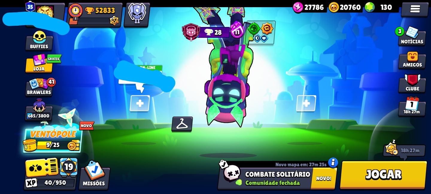 CONTA BRAWL STARS 52K+ | 104/105 BRAWLERS | 35 TÍTULOS | SKINS RARAS