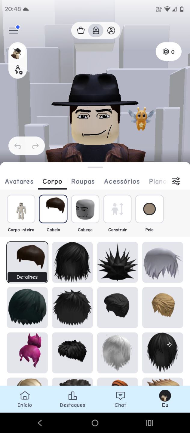 Conta Roblox Completa: Roupas 3D, Cabelos, Corpos, Acessórios e Emotes!