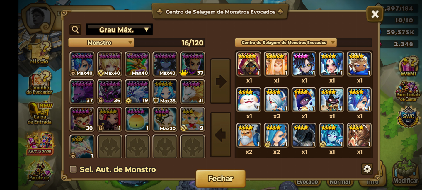 Conta iniciante Summoners war 2 NAT LD Son Zhang Lao + Ghurkha
