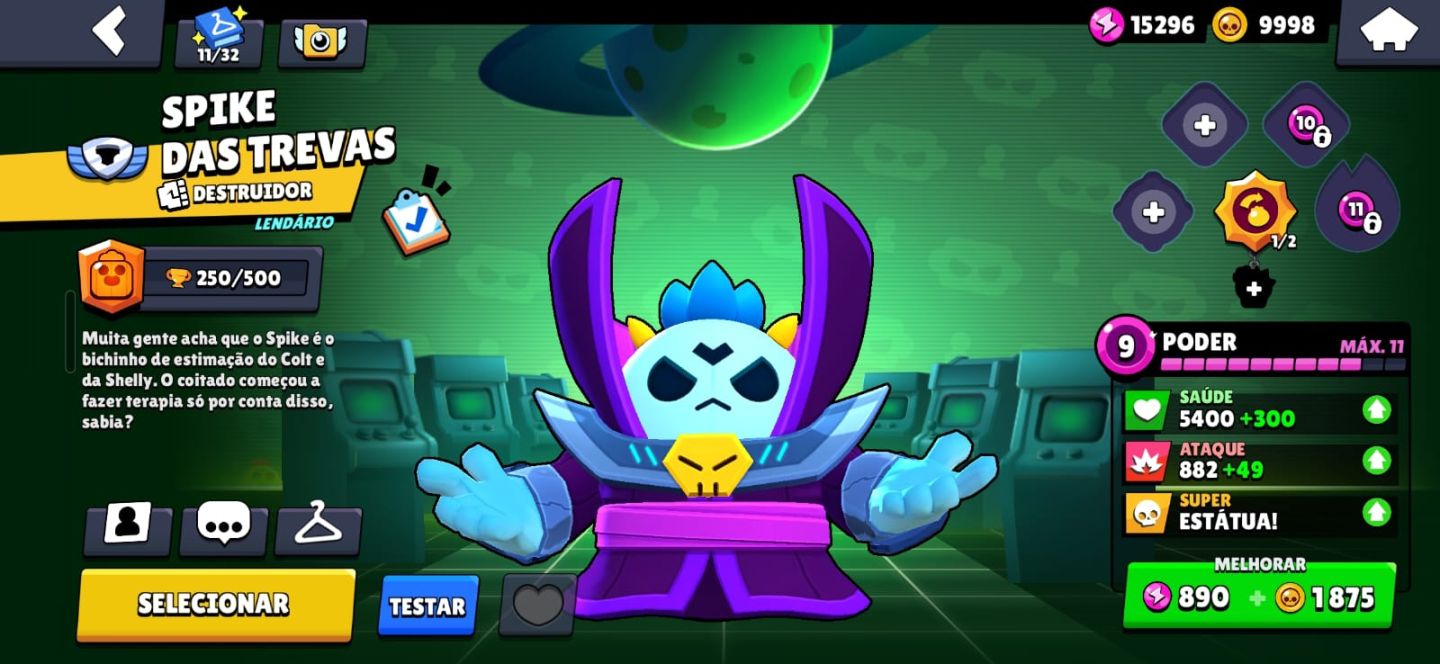 CONTA BRAWL STARS ANTIGA COM SKINS MUITOS RARAS