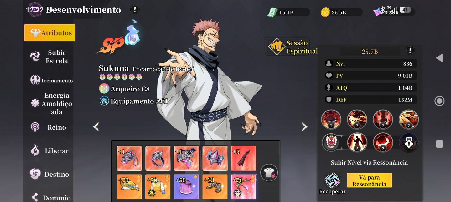 Conta rei do jujutsu hajime d5