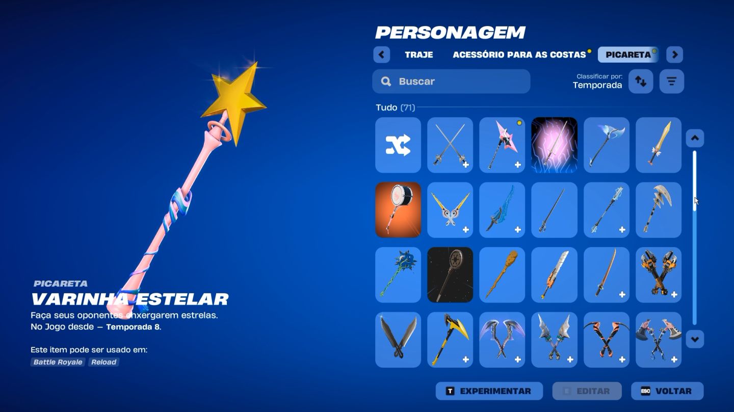 Conta Fortnite OG Season 3 com várias skins