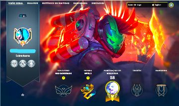 PANTHEON ZUMBI SKIN RARA + [ RANQUEADA DESBLOQUEADA ] + [ TROCA NICK ]