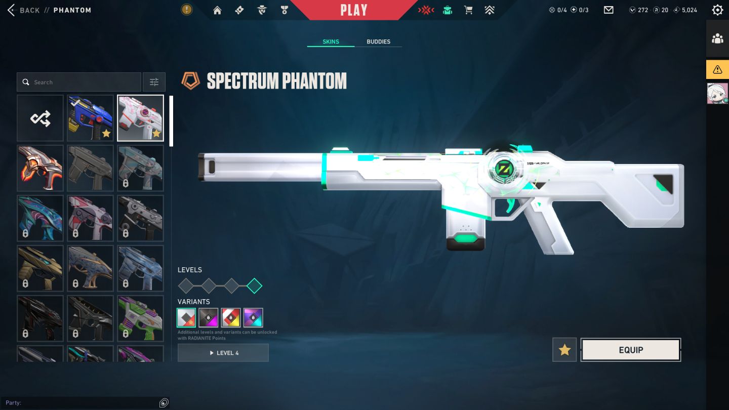Promoção! 1.3K Gastos Conta Valorant: 3 Facas + 6 Vandals + 3 Phanthons