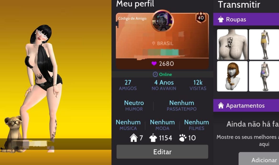 CONTA DE AVAKIN LIFE FEMININO
