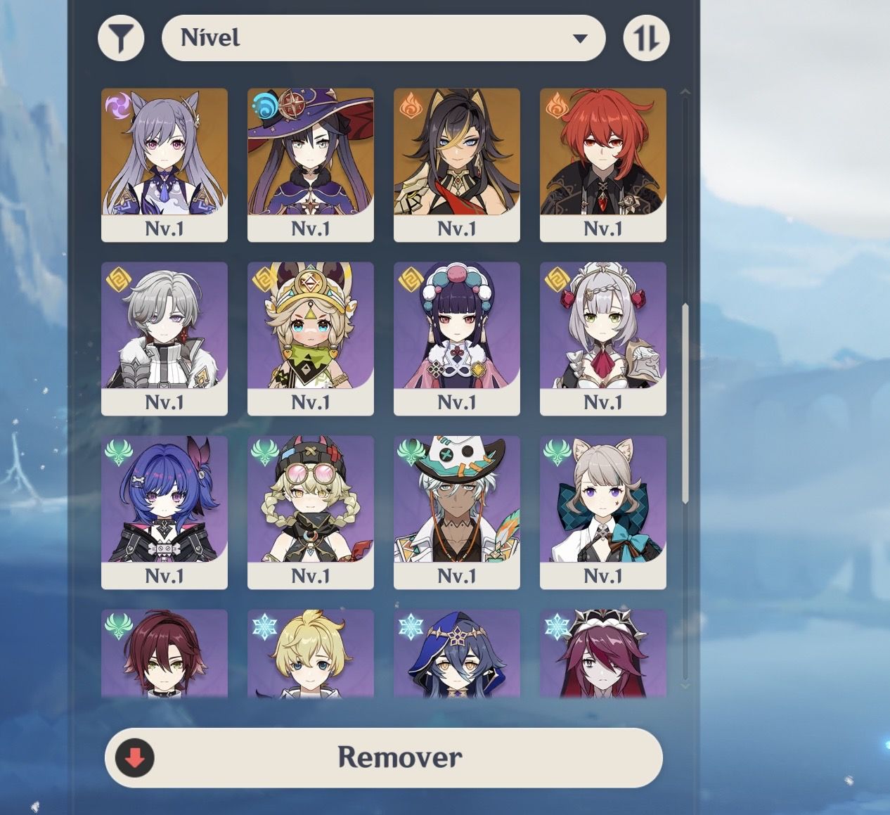 Conta Genshin Com Odette, vesna, vodyanista e faruzan